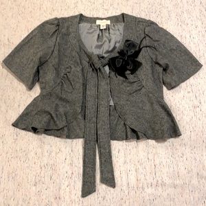 Jacquard Peplum Fashion Jacket
